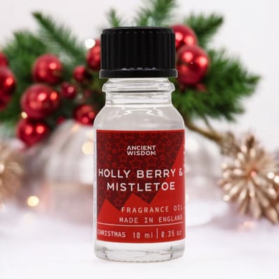 Geurolie voor Aroma Diffuser - Hulst & Maretak - 10ml - Aroma Olie - Huisparfum - Geurverspreider - Geuroliën