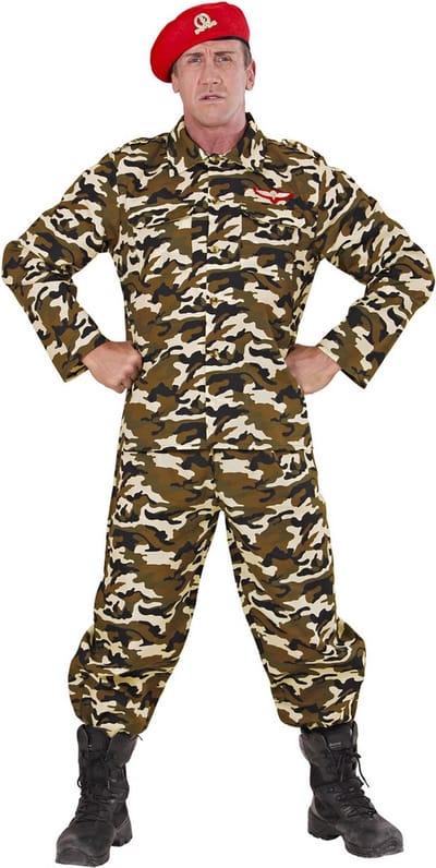 Leger & Oorlog Kostuum | Rambo Soldaat | Volwassen Man | Small | Carnaval kostuum | Verkleedkleding
