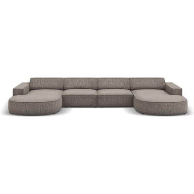 U-bank Jodie chenille afgerond | Micadoni Home