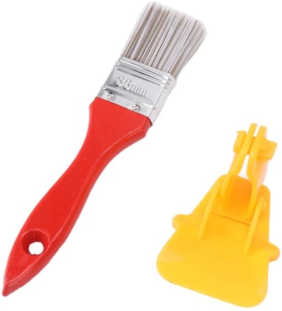 Dailygoods- Verfkwast Professionele - Kleine Muurverfkwast - Houten Handvat - PET Borstelharen - Hoogwaardige Verfborstels - Lichtgewicht en Duurzaam - Verfborstel