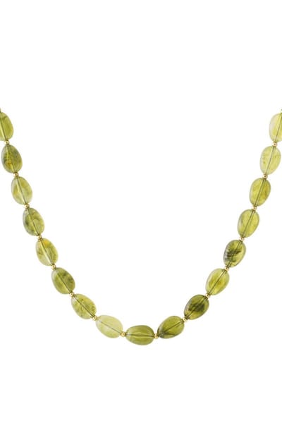 Bijoutheek Collier Statement Kralen Army Green