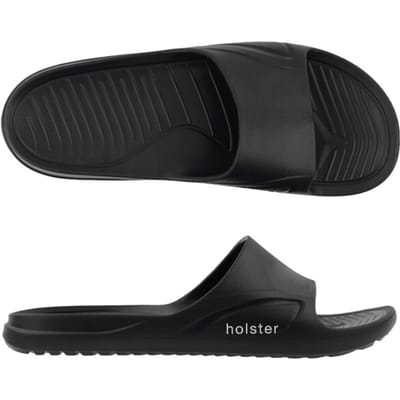 Holster Holster Pointbreak Vegan Slippers - Lichtgewicht EVA Slides - Podologisch Voetbed - Dames ZWART - Maat 36