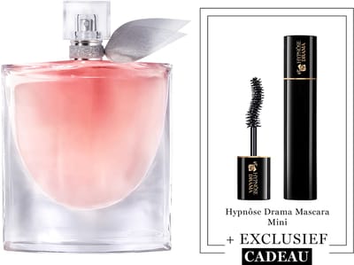Lancôme La Vie est Belle Parfum voor Dames + Cadeau - La Vie est Belle Eau de Parfum 150ml & Cadeau: Mini Hypnose Drama Mascara Zwart 2ml Reiseformaat - Navulbare Bloemige & Fruitige Damesparfum & Travel Size Mascara - Total 152ml