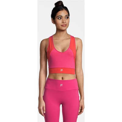 FILA Revere Bra Pink Yarrow-bittersweet Maat: L | Sport BH's Outlet | Dames | Roze