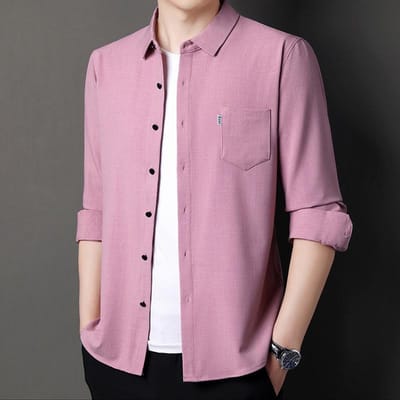 Lente en Herfst Lange Mouwen Shirt Heren Middelbare Leeftijd Zakelijk Vrije Tijd Katoen Papa Heren Outfit Shirt 4XL gray