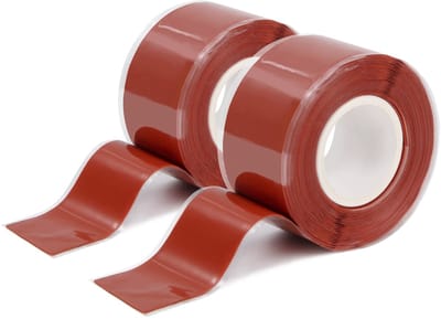 Dailygoods- Siliconen Tape Waterdicht - Reparatietape - Zelfklevend - 2 Rollen - 3 Meter per Rol - Temperatuur- en Weerbestendig