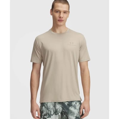 Under Armour Vanish Energy SS-BRN Heren Sportshirt - City Khaki - City Khaki