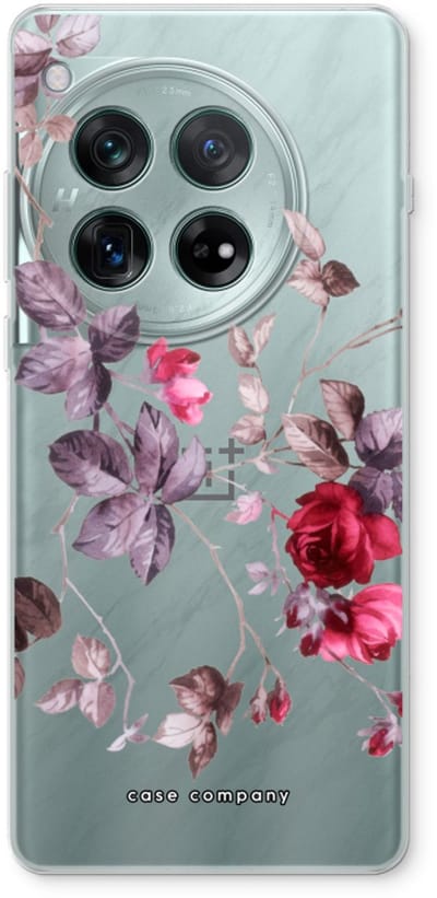 Case Company® - Hoesje geschikt voor OnePlus 12r hoesje - Mooie bloemen - Soft Cover Telefoonhoesje - Bescherming aan alle Kanten en Schermrand