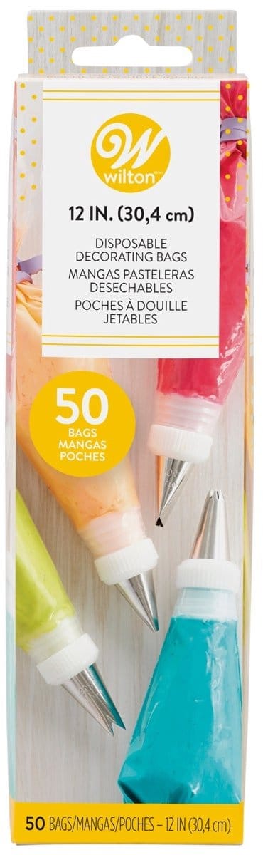 Wilton Wegwerp Spuitzakken - 30cm - pk/50 - Slagroomspuit - Garneerspuit