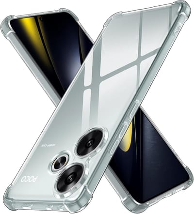 Transparant Hoesje Geschikt voor Xiaomi Poco F6 | Schokbestendig TPU | Back Cover | Dun | Flexibel | Shockproof | Doorzichtig