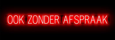 OOK ZONDER AFSPRAAK - Lichtreclame Neon LED bord verlicht | SpellBrite | 176,87 x 16 cm | 6 Dimstanden & 8 Lichtanimaties | Reclamebord neon verlichting
