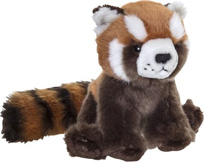 Nature Planet Pluche rode panda - knuffeldier - 15 cm - bosdier knuffel cadeau