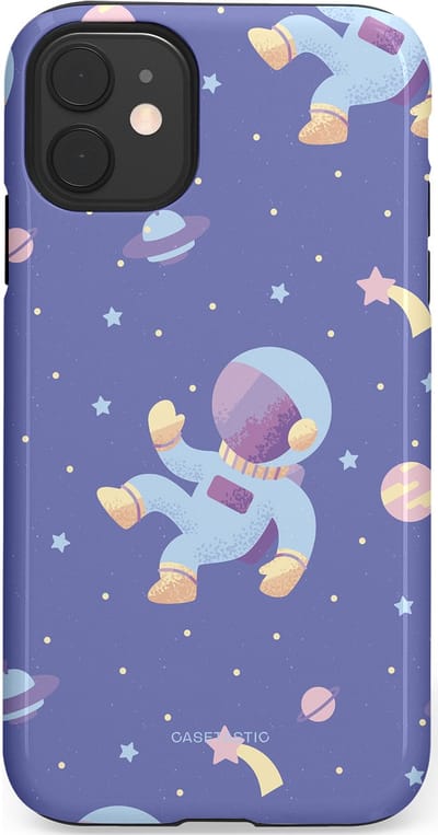 Casetastic Hoesje Geschikt voor Apple iPhone 11 - Stijlvolle Beschermende Duo-layer Case - Vliegen in de ruimte