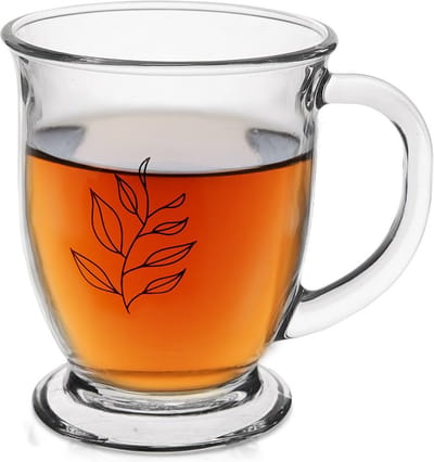 Mok Glas 450 ml - Koffiemok - Theebeker - Koffie - Beker