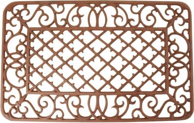 Esschert Design Deurmat gietijzer ruit 67x42 cm