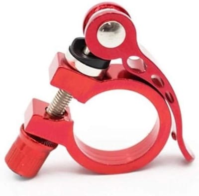 Zadelpenklem - Fietszadel Klem - Veilig Fietsen - Snel Verstelbaar - 31.8mm - Rood
