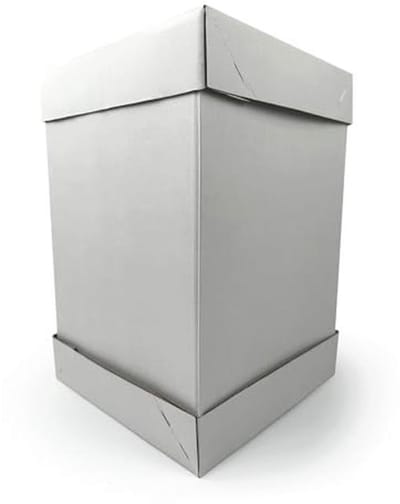 Grote Taartdoos - 37x37x45 cm - witte verpakking voor meerlagige taarten - stevige en stabiele doos voor veilig transport
