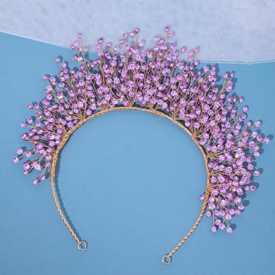Luxe Bruiloft Kristallen Hoofdband Koningin Kronen Tiara's Vrouwen Kubieke Zirconia Hoofddeksel Bruid Diadeem Haar Sieraden Accessoires white