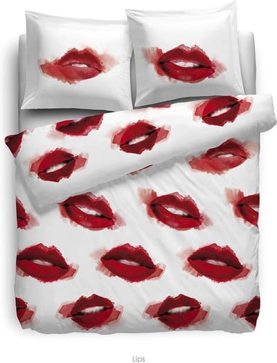 HNL Living Lips Dekbedovertrek - Eenpersoons - 140x200/220 cm - Multi