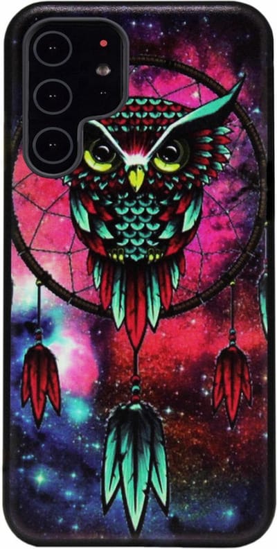 ADEL Siliconen Back Cover Softcase Hoesje Geschikt voor Samsung Galaxy S22 Ultra - Uil