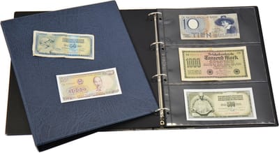 Hartberger Bankbiljetten beginset album - voor bankbiljet bank biljetten euro euros eurobiljet sparen verzamelmap insteekalbum insteek albums
