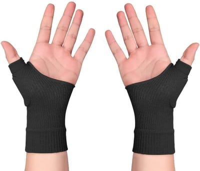 Duimhandschoenen, handpolsondersteuning, vingervrije handschoenen 1 paar