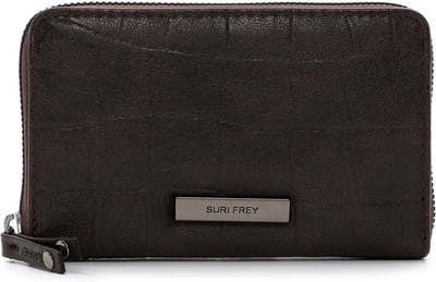 SURI FREY Portemonnee SFY Hadley Zip Around Wallet Brown Donkerbruin