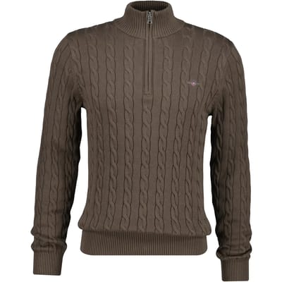 Pull 1/2 zip gedraaide brei Gant