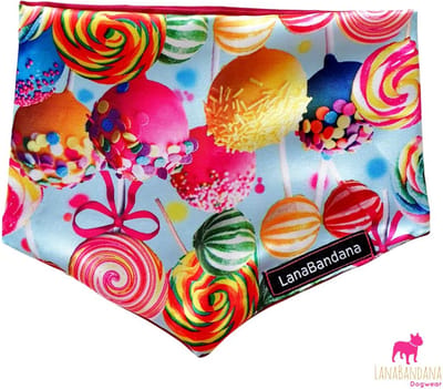 LanaBandana Dogwear | Knoopbandana | Hondenbandana | Lolliepop | Maat S