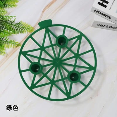 Tuinschaal voor meloenen en ander fruit, schaal voor watermeloenen, anti-rotbeugel voor tuinfruit, stabiele plastic schaal, watermeloenschaal 19.5cm gray