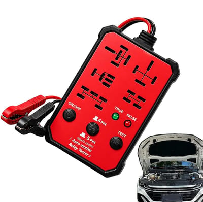 Relais Tester - Indicatorlampen Diagnose - Voertuigonderhoud - Hoge Nauwkeurigheid - 11.5 cm - Rood