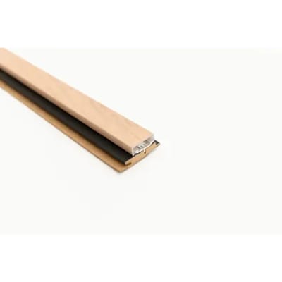 Maestro Latt Led Profielset - Pepper Oak Pvc-profiel + Black Onderlat - 277cm - 54x20mm