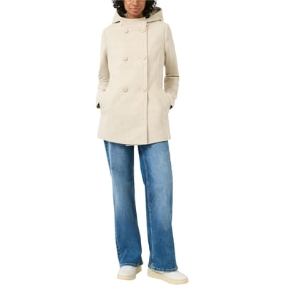 s.Oliver Qs Jackets Outdoor Offwhite Maat: L | Double-Breasted Mantels Outlet | Dames | Beige