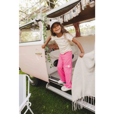 LOOXS Little Meisjes broek - Maat 92 in de kleur Roze van 60 % COTTON 40% POLYESTER - 2511-7614-684
