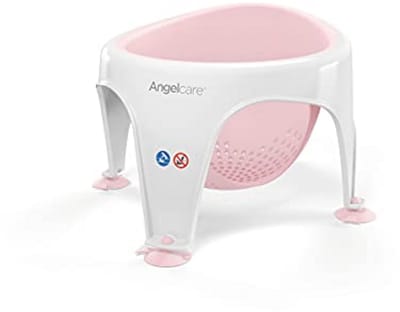 Ergonomische badring voor kinderen, lichtroze, zachte zitting