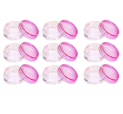 Akyol - 6 mini crème potjes - proefjes - 3 grams potjes - proef potjes - monster potjes - cosmetica potjes - Potjes met deksel plastic 2 gram- Sample potjes - Lege potjes met deksel -Zalfpotjes - Plastic potjes met deksel - Potjes met schroefdop