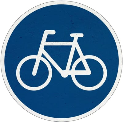 Fietspad bord - G11 | Sign Again materiaal | 10 cm