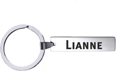 Sleutelhanger Met Naam - Lianne - RVS