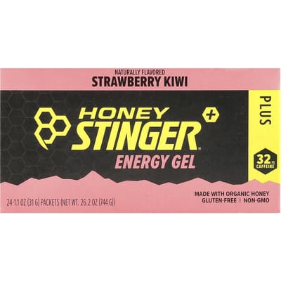 Gel énergétique Honey Stinger, fraise-kiwi, 24 sachets, 31 g (1,1 once) chaque