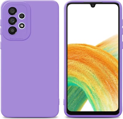 Cadorabo Hoesje geschikt voor Samsung Galaxy A32 4G in FLUID LICHT PAARS - Beschermhoes gemaakt van flexibel TPU silicone Cover Fluid Case