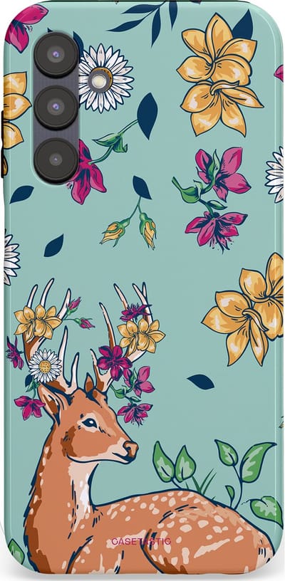 Casetastic Hoesje Geschikt voor Samsung A25 - Stijlvolle Beschermende Duo-layer Case - Bloemenbronst