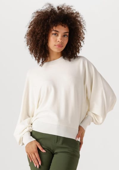 Minus Dana Bat Sleeve Knit Pullover Truien & vesten Dames - Sweater - Hoodie - Vest- Gebroken wit - Maat XS