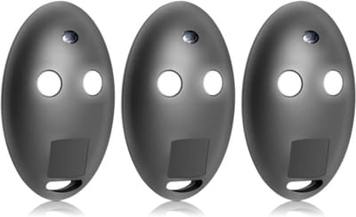 Afstandsbediening voor garagepoorten en toegangsdeuren - 3 stuks, 2-kanaals, 433 MHz rolling code