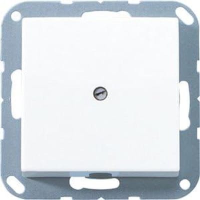 Leidinguitlaat met trekontlasting voor inbouw, stootvast thermoplast, hoogglans alpinewit