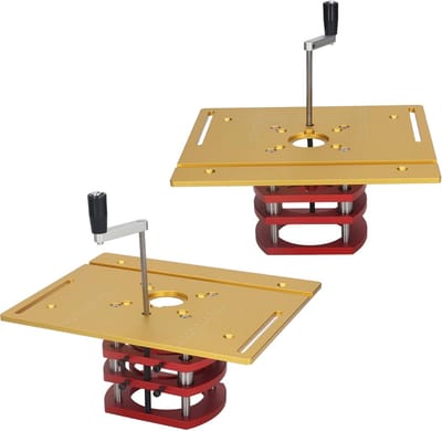 Routerlift Houtbewerking - Freeslift Inzet - Zelf Routers Bouwen - Handmatig Precisie Hefsysteem - 240x200mm Paneel