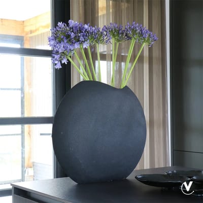 Vaas Machala | Zwart - Black | Uniek Design | L50 x B11 x H43 cm