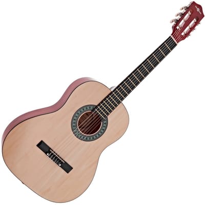 3/4 klassieke gitaar van Gear4music, naturel