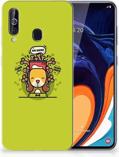 Samsung Galaxy A60 Telefoonhoesje met Naam Doggy Biscuit