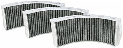3x Propex compatibel BORA PUAKF/GFES koolstoffilter afzuigkap/kookplaat voor BORA Puru/Pure/X Pure/S Pure (Propex Parts)