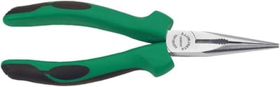 Pliers with spout - Pincet tang - Precisie werk - Semicircular tip - 200 mm - Zilver